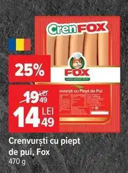 Carrefour Crenvurști cu piept de pui Fox Ofertă