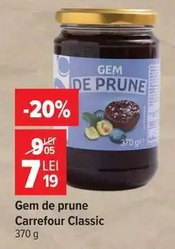 Carrefour Gem de prune, Carrefour Classic Ofertă