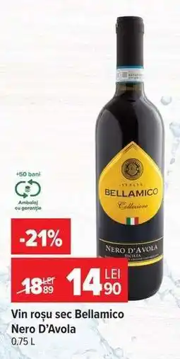 Carrefour Vin roșu sec Bellamico Nero D’Avola Ofertă