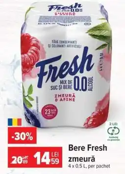 Carrefour Bere Fresh zmeură Ofertă