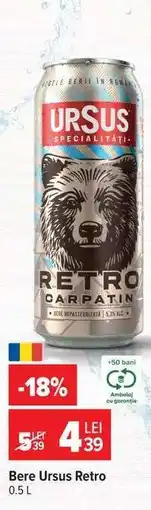 Carrefour Bere Ursus Retro Ofertă
