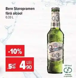 Carrefour Bere Staropramen fără alcool Ofertă