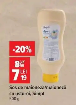 Carrefour Sos de maioneză/maioneză cu usturoi, Simpl Ofertă