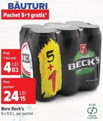 Carrefour Bere Beck's Ofertă