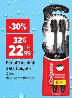 Carrefour Periuță de dinți 360, Colgate Ofertă