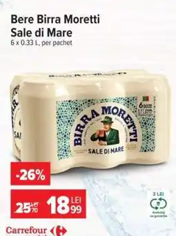 Carrefour Bere Birra Moretti Sale di Mare Ofertă