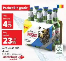Carrefour Bere Ursus fără alcool Ofertă