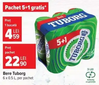 Carrefour Bere Tuborg Ofertă