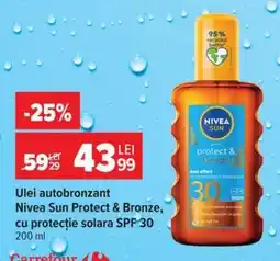 Carrefour Ulei autobronzant Nivea Sun Protect & Bronze Ofertă