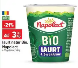 Carrefour Iaurt natur Bio Napolact Ofertă