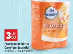 Carrefour Prosoape de hârtie Carrefour Essential Ofertă