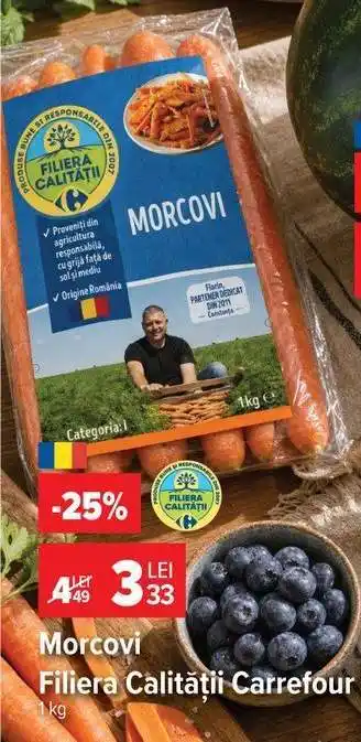 Carrefour Morcovi Filiera Calității Carrefour Ofertă