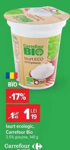 Carrefour Iaurt ecologic Carrefour Bio Ofertă