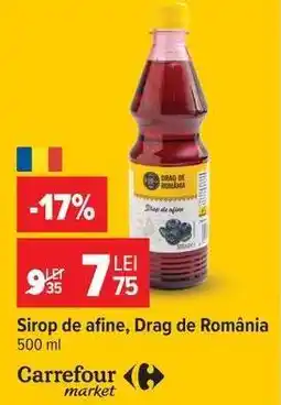 Carrefour Sirop de afine Drag de România Ofertă
