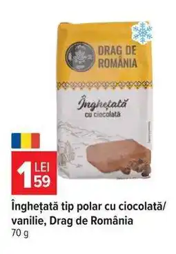 Carrefour Înghețată tip polar cu ciocolată/vanilie, Drag de România Ofertă