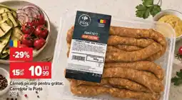 Carrefour Cârnați picanți pentru grătar Ofertă