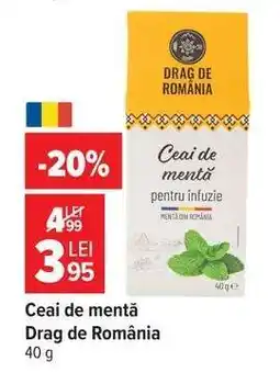 Carrefour Ceai de mentă Drag de România Ofertă