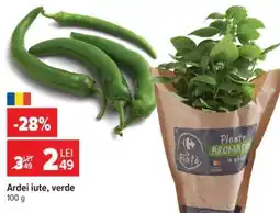 Carrefour Ardei iute verde Ofertă