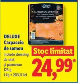 Lidl DELUXE Carpaccio de somon Ofertă