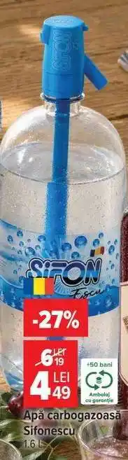 Carrefour Apă carbogazoasă Sifonescu Ofertă