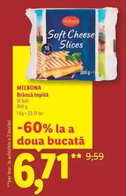 Lidl Milbona Brânză topită Ofertă