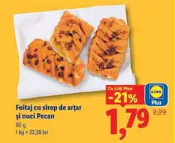 Lidl Foitaj cu sirop de arțar și nuci Pecan Ofertă