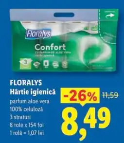 Lidl FLORALYS Hârtie igienică Ofertă