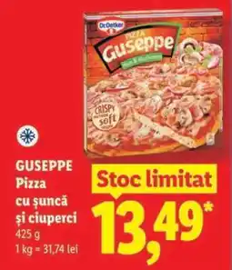 Lidl GUSEPPE Pizza cu șuncă și ciuperci Ofertă