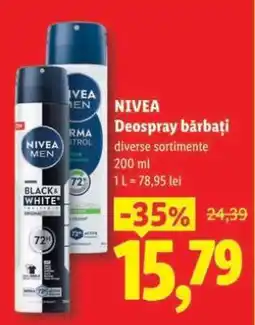 Lidl NIVEA Deospray bărbați Ofertă