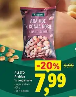 Lidl ALESTO Arahide în coajă roșie Ofertă