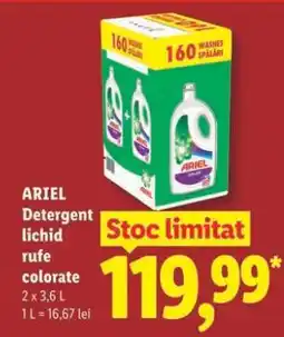 Lidl ARIEL Detergent lichid rufe colorate Ofertă