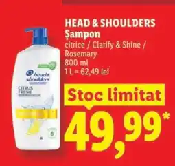 Lidl HEAD & SHOULDERS Şampon Ofertă