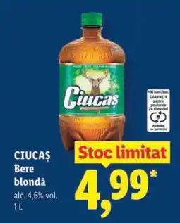 Lidl CIUCAŞ Bere blondă Ofertă
