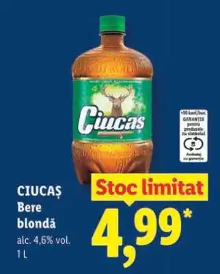 Lidl CIUCAŞ Bere blondă Ofertă