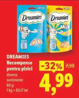 Lidl Dreamies Recompense pentru pisici Ofertă