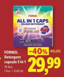 Lidl FORMIL Detergent capsule 5 in 1 Ofertă