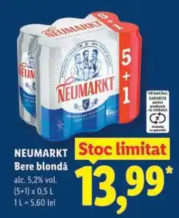 Lidl NEUMARKT Bere blondă Ofertă