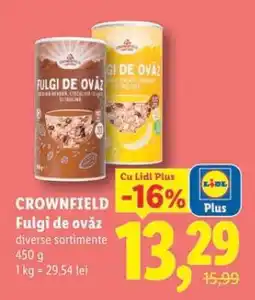 Lidl Crownfield Fulgi de ovăz Ofertă