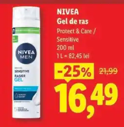 Lidl NIVEA GEL DE RAS Ofertă