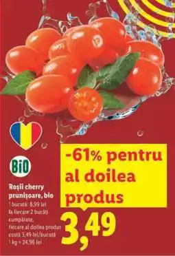 Lidl Roșii cherry prunișoare, bio Ofertă