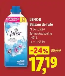 Lidl Lenor Balsam de rufe Ofertă