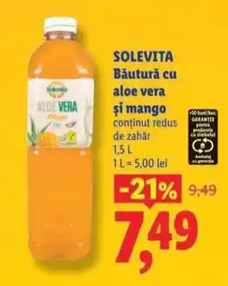 Lidl SOLEVITA Băutură cu aloe vera și mango Ofertă