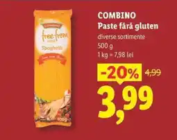 Lidl Combino Paste fără gluten Ofertă
