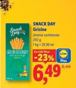 Lidl SNACK DAY Grisine Ofertă