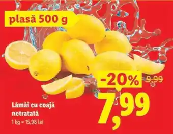 Lidl Lămâi cu coaja netratată Ofertă