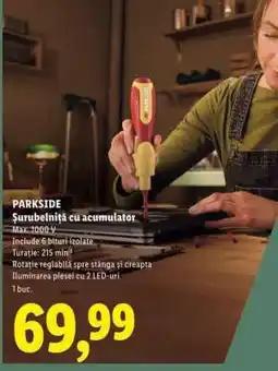 Lidl PARKSIDE Șurubelniță cu acumulator Ofertă