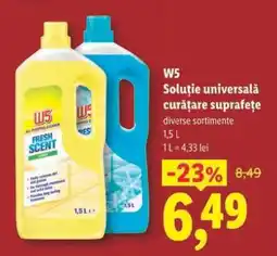 Lidl W5 Soluție universală curățare suprafețe Ofertă