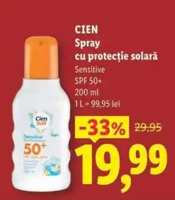 Lidl CIEN Spray cu protecție solară Ofertă
