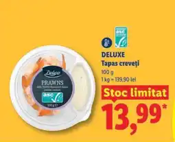 Lidl DELUXE Tapas creveți Ofertă