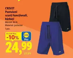 Lidl CRIVIT Pantaloni scurți funcționali, bărbați Ofertă